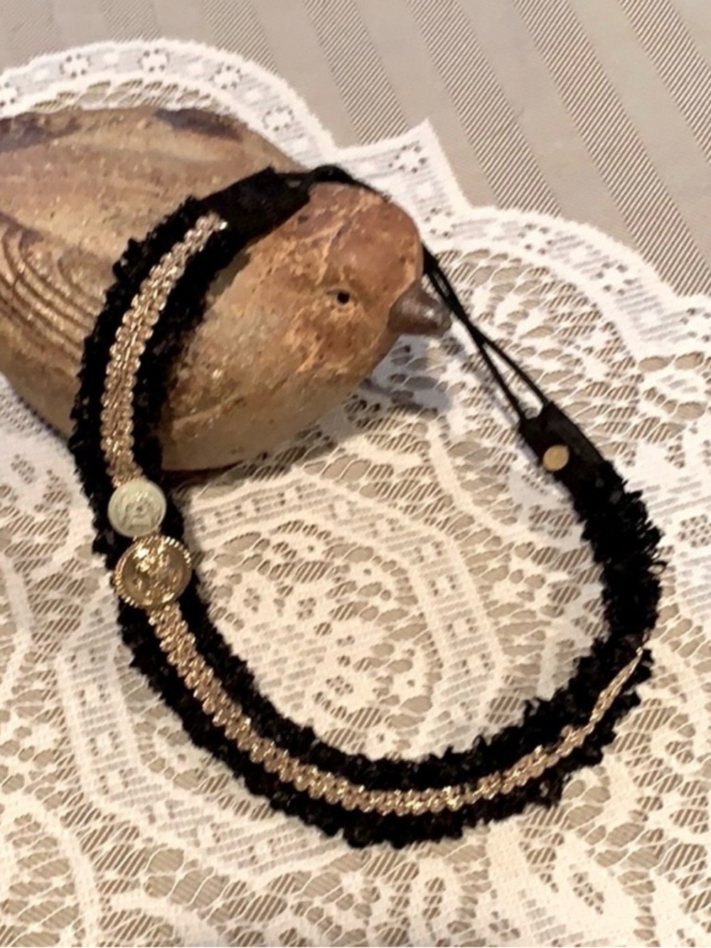 Cara NY - Stretch Headband - Black/Gold